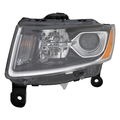 Eagle Eyes LH HEADLAMP ASSY COMPOSITE; HALOGEN; STD TYPE; CHROME; GRAND CHEROKEE 14-16 CS366-B101L